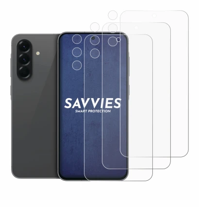 Imagen del dispositivo Samsung Galaxy A56 5G (Frontal+Cámara) con una amplia variedad de protectores de pantalla.