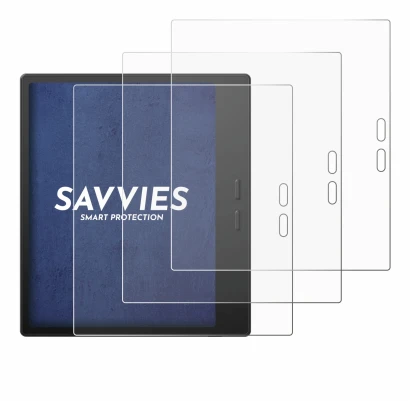 Imagen del dispositivo Boox Go 7 con una amplia variedad de protectores de pantalla.