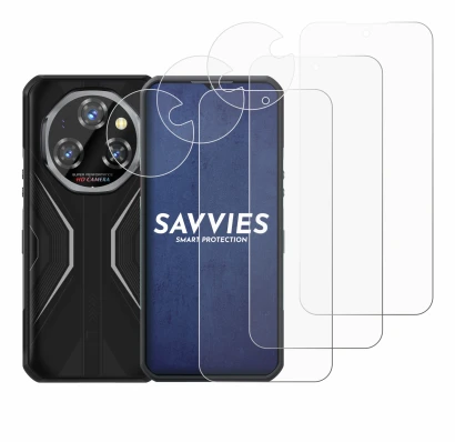 Imagen del dispositivo Oukitel WP55 Pro (Frontal+Cámara) con una amplia variedad de protectores de pantalla.