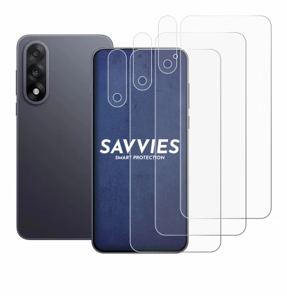 Imagen del dispositivo OnePlus Nord 5 (Frontal+Cámara) con una amplia variedad de protectores de pantalla.