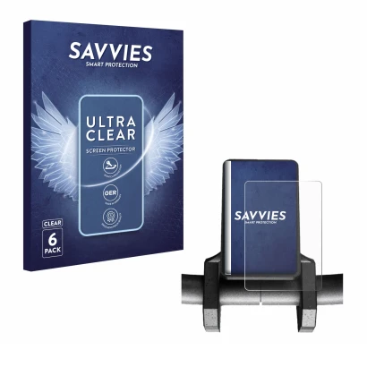 Parte frontal de un envase de producto con el logotipo de la marca Savvies. Al lado se muestra el dispositivo Joyor S10-S V2 c