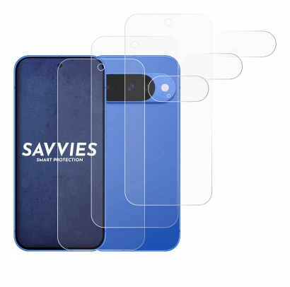 Imagen del dispositivo Google Pixel 10 (Frontal+Cámara) con una amplia variedad de protectores de pantalla.
