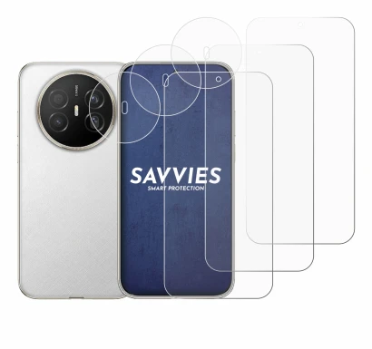 Imagen del dispositivo Huawei Mate 70 Air (Frontal+Cámara) con una amplia variedad de protectores de pantalla.