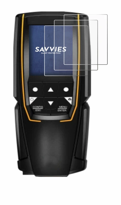 Imagen del dispositivo Testo 310 (2da Gen.) con una amplia variedad de protectores de pantalla.