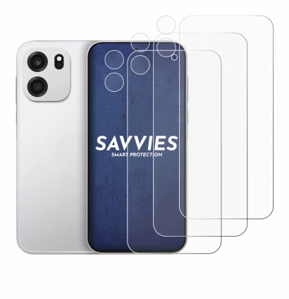 Imagen del dispositivo OnePlus Turbo 6V (Frontal+Cámara) con una amplia variedad de protectores de pantalla.