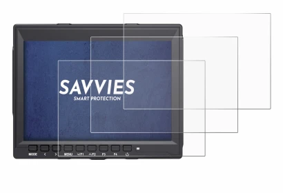 Imagen del dispositivo Feelworld FW759 7" con una amplia variedad de protectores de pantalla.