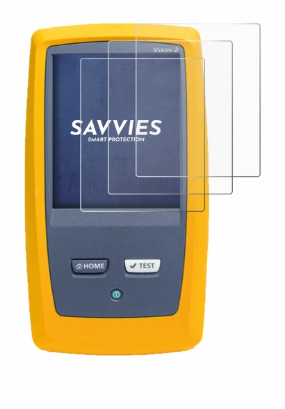 Imagen del dispositivo Fluke DSX8000 con una amplia variedad de protectores de pantalla.