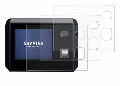 Imagen del dispositivo SkyRC MC5000 con una amplia variedad de protectores de pantalla.
