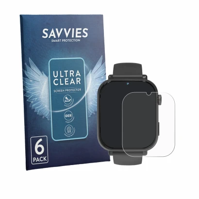 Parte frontal de un envase de producto con el logotipo de la marca Savvies. Al lado se muestra el dispositivo Pthtechus A22 co