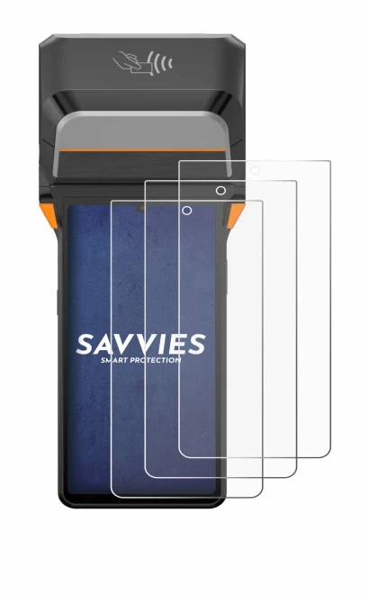 Imagen del dispositivo Sunmi V3 Plus con una amplia variedad de protectores de pantalla.