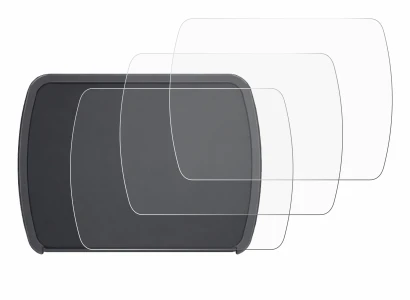 Imagen del dispositivo Motocaddy M1 DHC 2026 con una amplia variedad de protectores de pantalla.