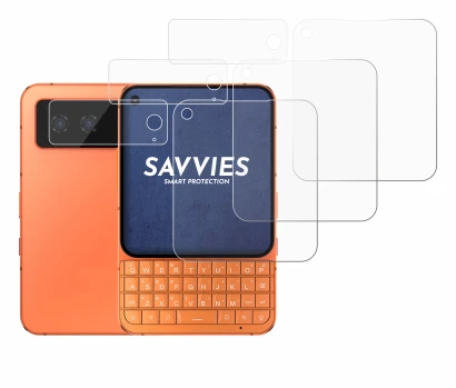 Imagen del dispositivo Unihertz Titan 2 Elite Pro (Frontal+Cámara) con una amplia variedad de protectores de pantalla.
