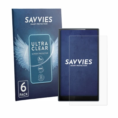 Parte frontal de un envase de producto con el logotipo de la marca Savvies. Al lado se muestra el dispositivo FiiO M21 con su 