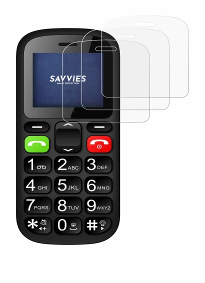 Imagen del dispositivo artfone CS181 con una amplia variedad de protectores de pantalla.