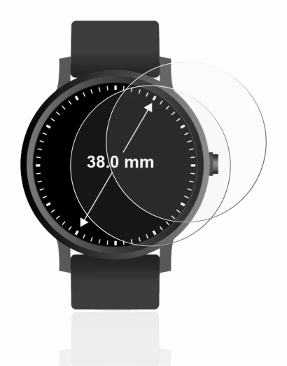 Imagen del dispositivo Relojes (Circular, ø: 38 mm) con una amplia variedad de protectores de pantalla.