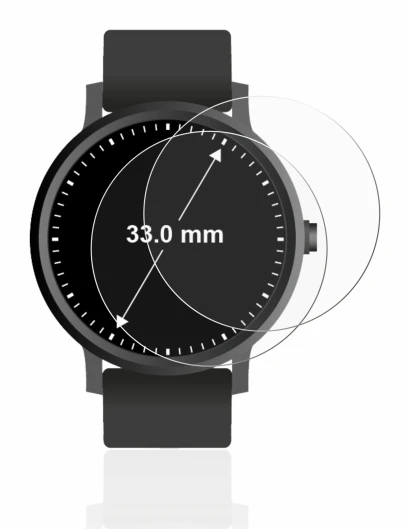 Imagen del dispositivo Relojes (Circular, ø: 33 mm) con una amplia variedad de protectores de pantalla.
