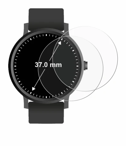 Imagen del dispositivo Relojes (Circular, ø: 37 mm) con una amplia variedad de protectores de pantalla.