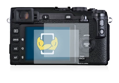 Imagen del dispositivo Fujifilm X-E1 con una amplia variedad de protectores de pantalla.