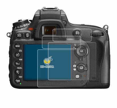 Imagen del dispositivo Nikon D600 con una amplia variedad de protectores de pantalla.