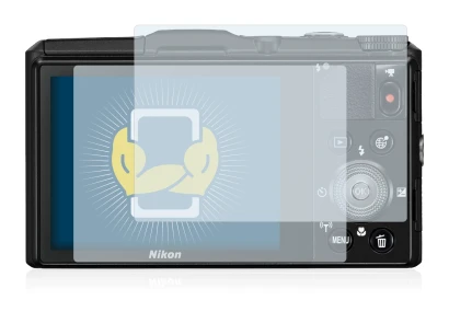 Imagen del dispositivo Nikon Coolpix S9700 con una amplia variedad de protectores de pantalla.