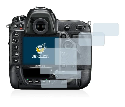 Imagen del dispositivo Nikon D4S con una amplia variedad de protectores de pantalla.
