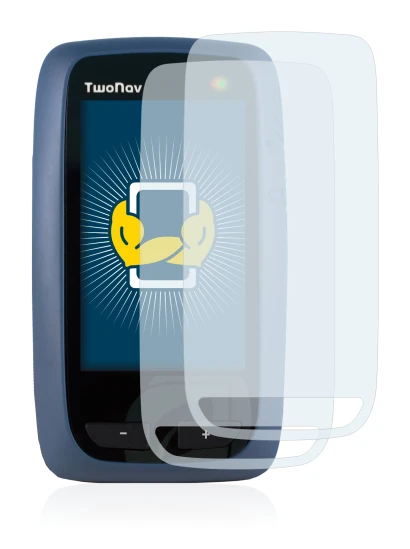 Imagen del dispositivo CompeGPS TwoNav Anima con una amplia variedad de protectores de pantalla.