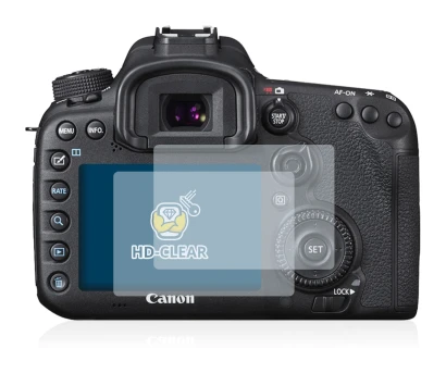 Imagen del dispositivo Canon EOS 7D Mark II con una amplia variedad de protectores de pantalla.