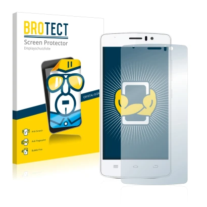 Parte frontal de un envase de producto con el logotipo de la marca BROTECT. Al lado se muestra el dispositivo THL 4000 con su