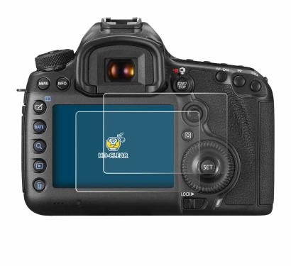 Imagen del dispositivo Canon EOS 5DS R con una amplia variedad de protectores de pantalla.