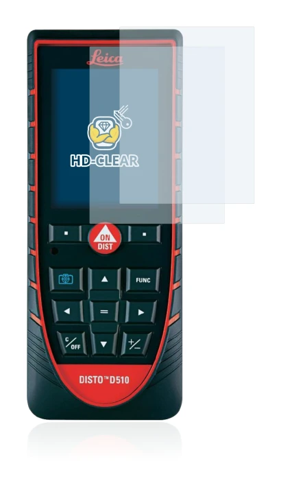 Imagen del dispositivo Leica DISTO D510 con una amplia variedad de protectores de pantalla.