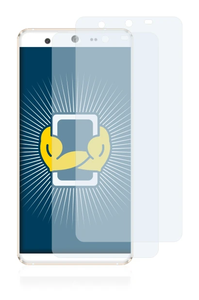 Imagen del dispositivo Kingzone N5 con una amplia variedad de protectores de pantalla.