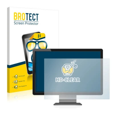 Parte frontal de un envase de producto con el logotipo de la marca BROTECT. Al lado se muestra el dispositivo con su protector