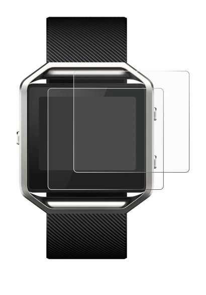 Imagen del dispositivo Fitbit Blaze con una amplia variedad de protectores de pantalla.