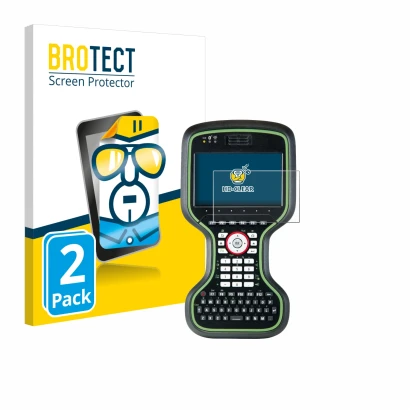 Parte frontal de un envase de producto con el logotipo de la marca BROTECT. Al lado se muestra el dispositivo Leica CS20 3.75G