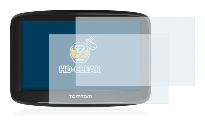 Imagen del dispositivo TomTom Start 52 con una amplia variedad de protectores de pantalla.