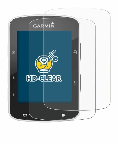 Imagen del dispositivo Garmin Edge 820 con una amplia variedad de protectores de pantalla.