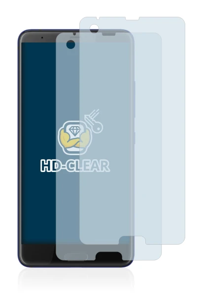 Imagen del dispositivo HTC U Ultra con una amplia variedad de protectores de pantalla.