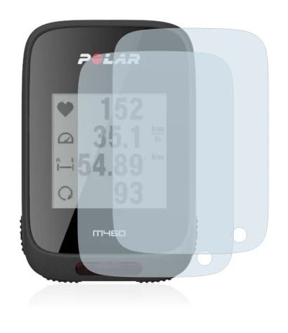 Imagen del dispositivo Polar M460 con una amplia variedad de protectores de pantalla.