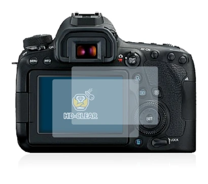 Imagen del dispositivo Canon EOS 6D Mark II con una amplia variedad de protectores de pantalla.