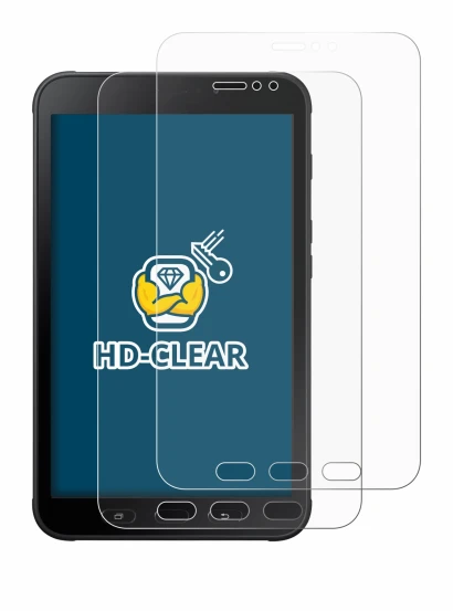 Imagen del dispositivo Samsung Galaxy Tab Active 2 con una amplia variedad de protectores de pantalla.