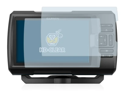 Imagen del dispositivo Garmin Striker Plus 5cv con una amplia variedad de protectores de pantalla.