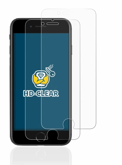 Imagen del dispositivo Apple iPhone SE 2 2020 con una amplia variedad de protectores de pantalla.