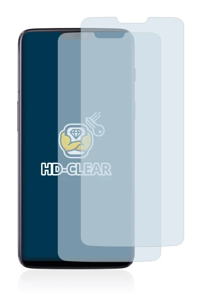 Imagen del dispositivo OnePlus 6 con una amplia variedad de protectores de pantalla.