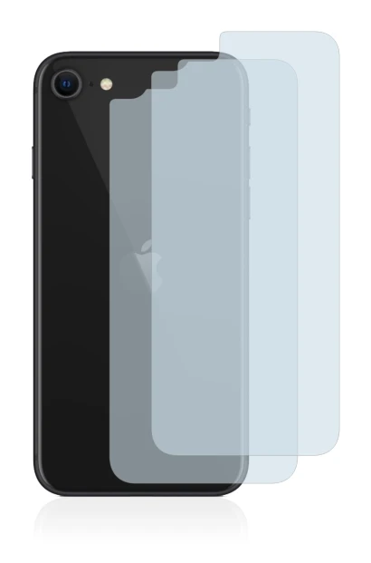 Imagen del dispositivo Apple iPhone SE 2 2020 (Trasera) con una amplia variedad de protectores de pantalla.