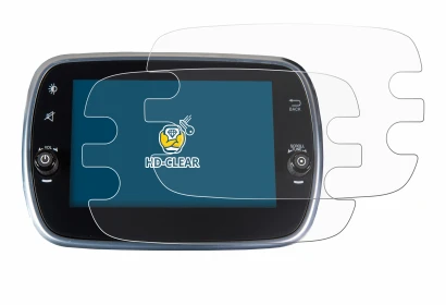 Imagen del dispositivo Fiat 500X 2016-2019 Uconnet 7" con una amplia variedad de protectores de pantalla.