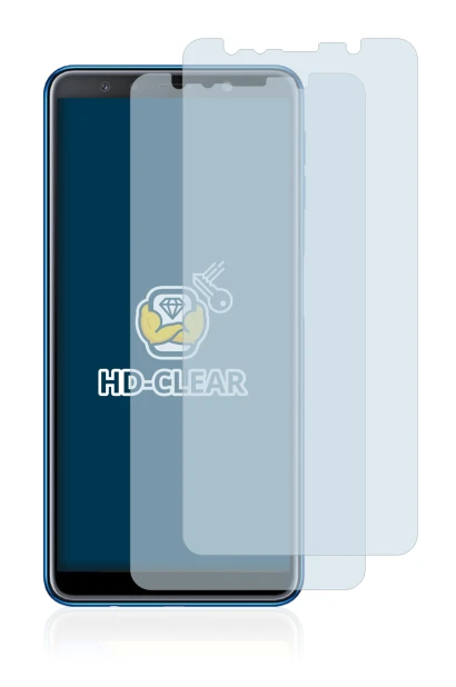 Imagen del dispositivo Samsung Galaxy A7 2018 con una amplia variedad de protectores de pantalla.