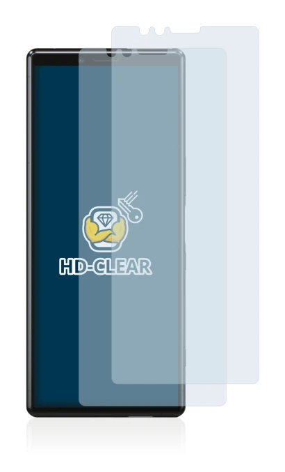 Imagen del dispositivo Sony Xperia 1 con una amplia variedad de protectores de pantalla.