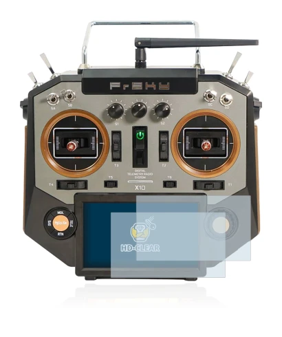 Imagen del dispositivo FrSky Horus X10 con una amplia variedad de protectores de pantalla.