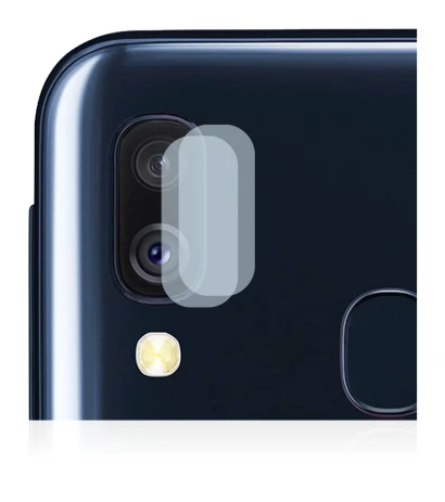 Imagen del dispositivo Samsung Galaxy A40 (SÓLO Cámara) con una amplia variedad de protectores de pantalla.