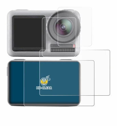 Imagen del dispositivo DJI Osmo Action con una amplia variedad de protectores de pantalla.